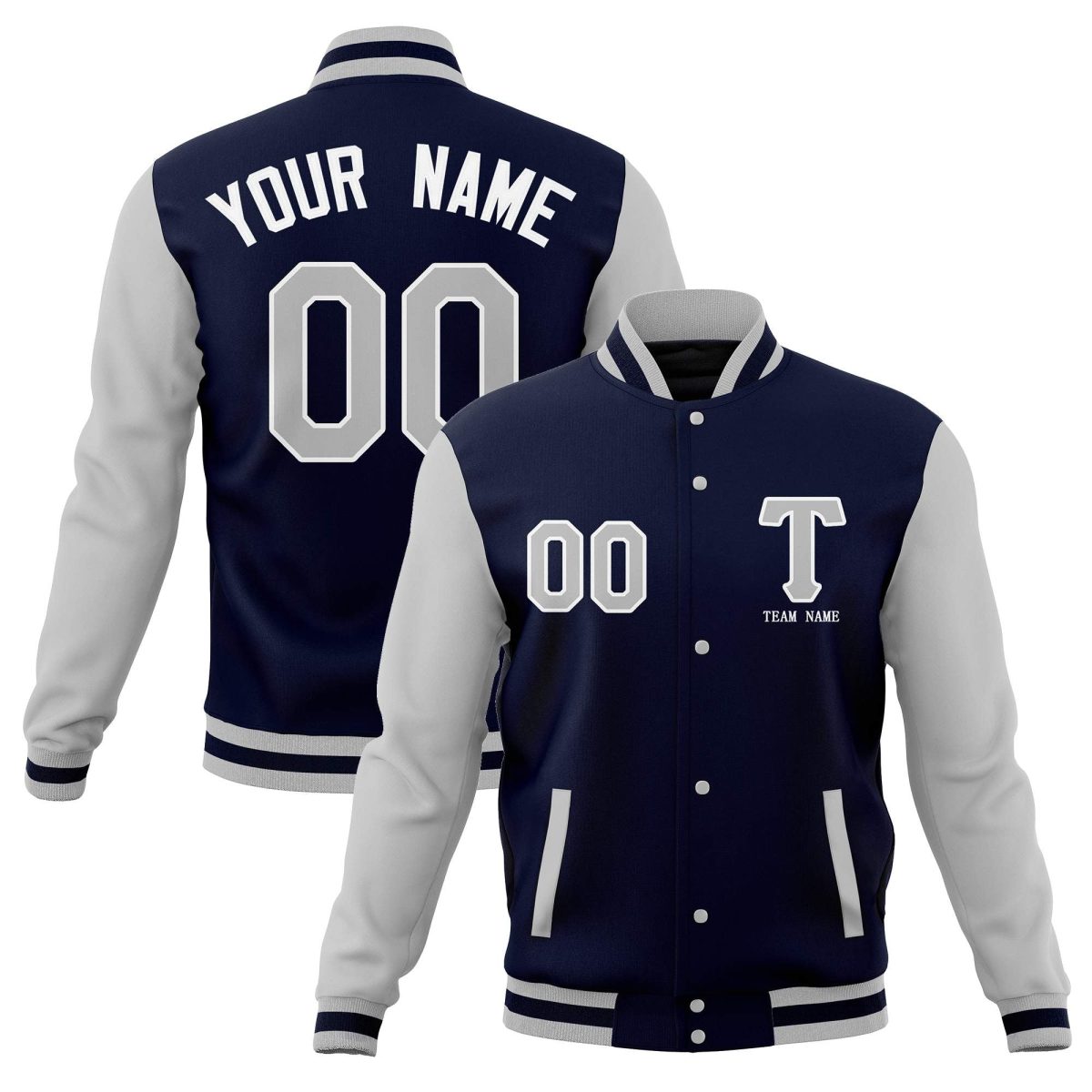 Custom Personalized Letterman Varsity ?Baseball Jacket Stitched Name Number